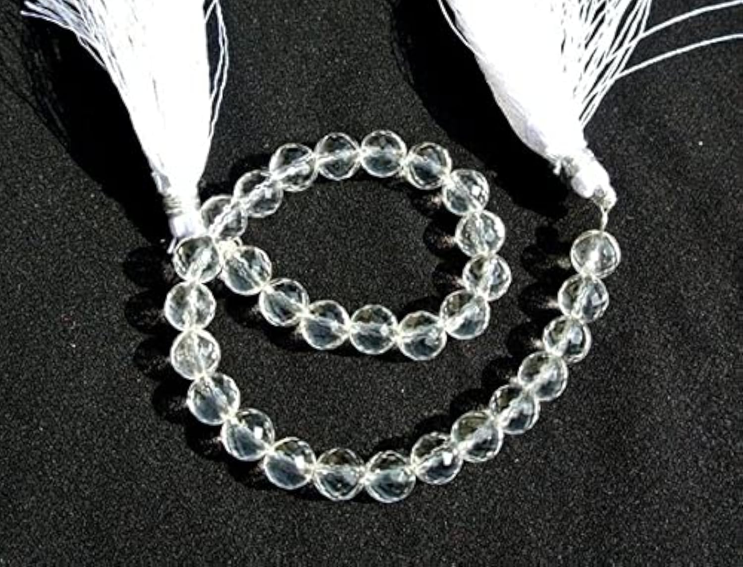 Perles de quartz transparent pour créer un bracelet bien-être lors de vos ateliers créatifs
