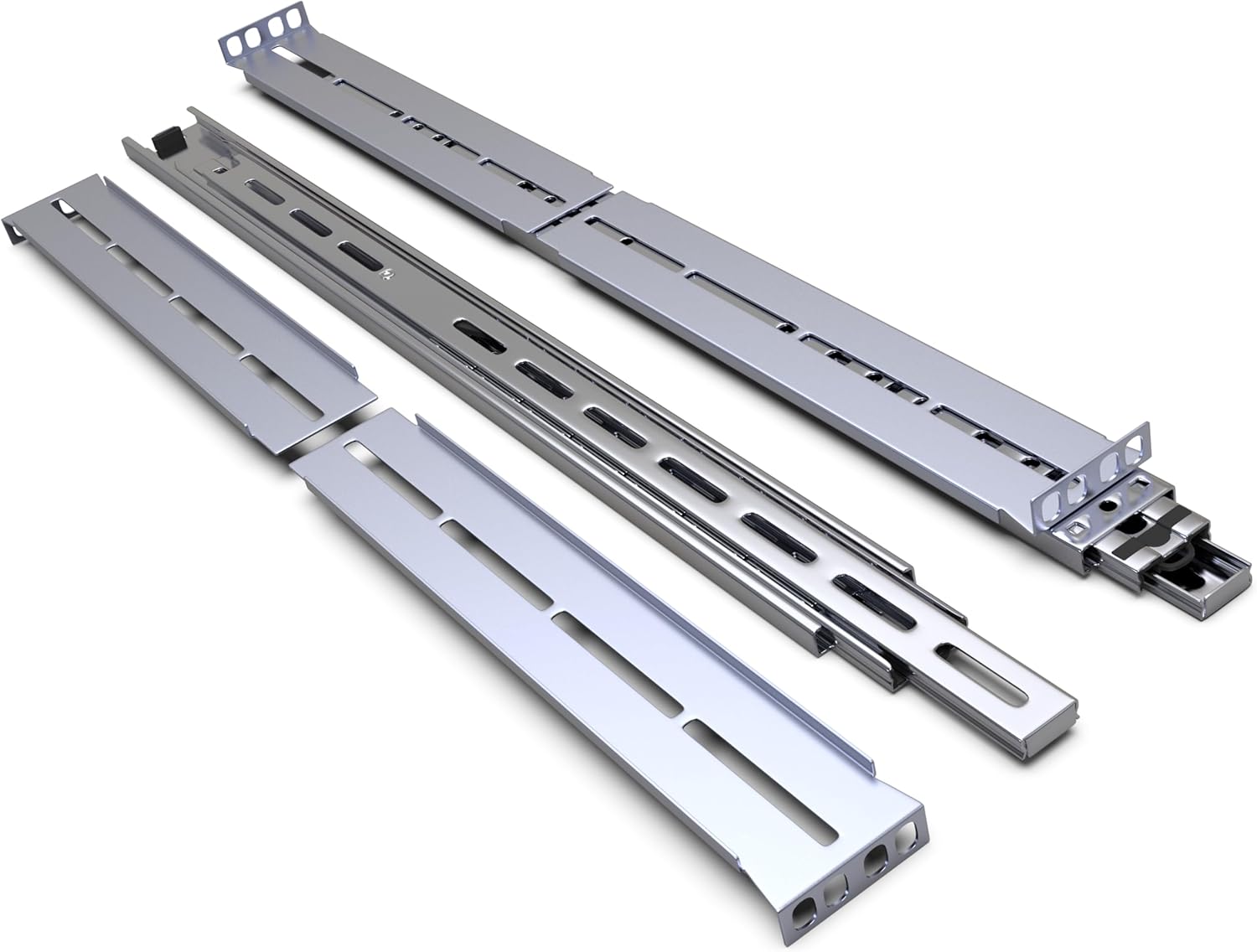 Rackmount Sliding Rails - Kit for 2U-8U Chassis (Adjustable 26" to 40" Depth) 2 or 4 Post Mount Sliders for Server Case (Compatible with Any Standard Rack, Cabinet, Computer Enclosure) Tupavco TP1822