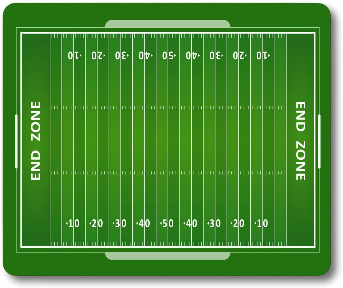 Smooffly Football Mouse Pad, American Football Field Customized Rectangle Non-Slip Rubber Mousepad Gaming Mouse Pad