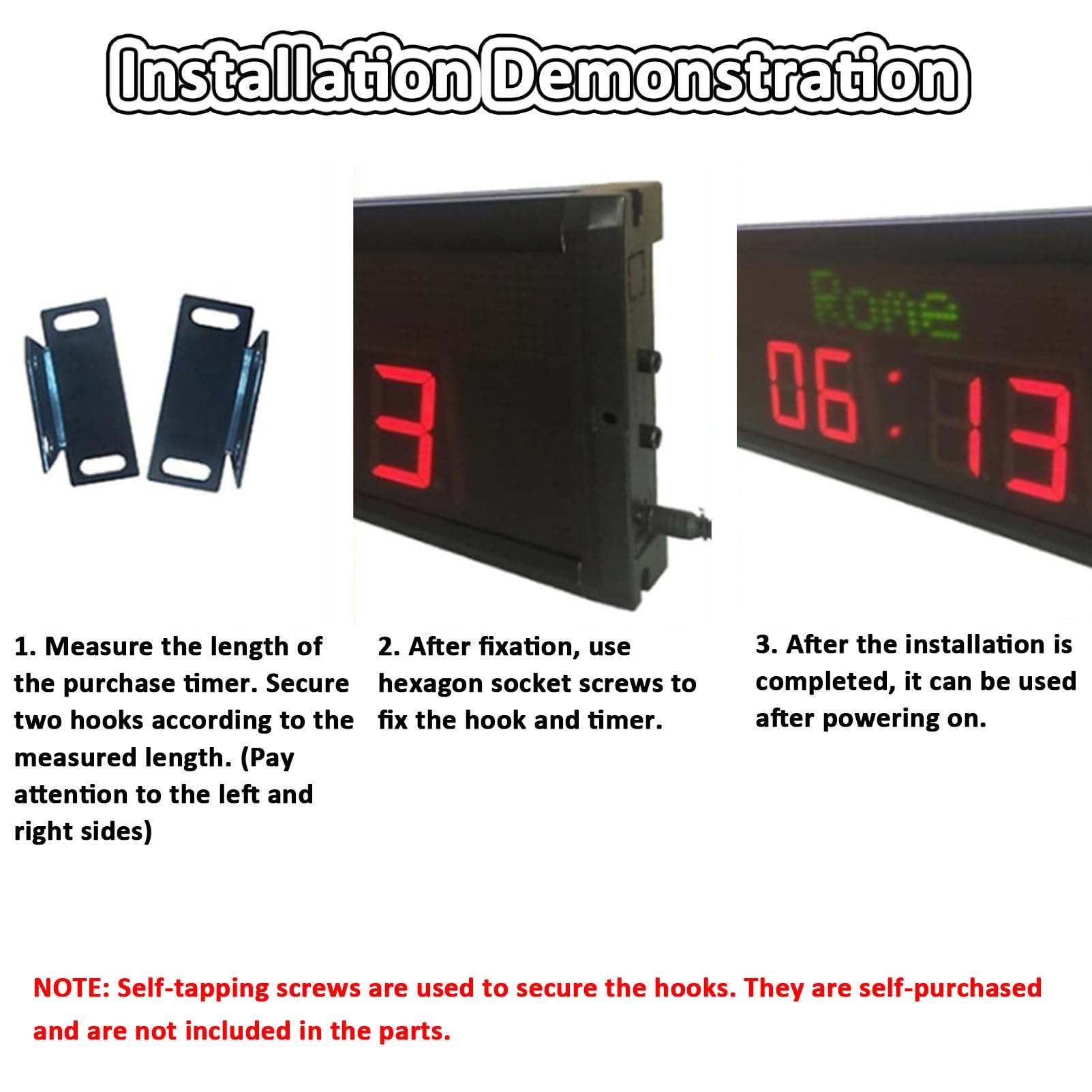 Orologio Digitale con fusi orari mondiali, Display LED Multiplo con 5 Livelli di Regolazione della luminosità, 3/4/5/6 Città per aziende multinazionali, Hotel e uffici, 6 Città (3 Città)