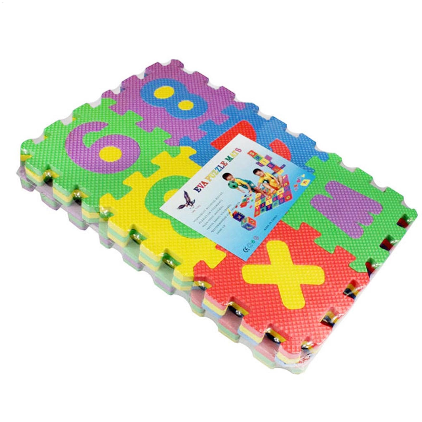 Genérico Alfombra de Juego para bebés de 36 Piezas, Alfombra de Juego para niños con Alfabeto y números, Rompecabezas de Piso Grueso de EVA con Antideslizante y Resistente al Agua, Rompecabezas