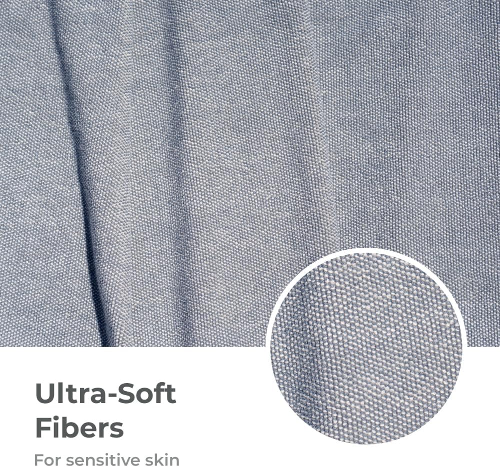 Cariloha Two Toned Hand Towel | Laguna Blue | 16"x24" | Turkish Cotton & Viscose Material Blend | Extra Smooth, Odor Resistant and Highly Absorbent