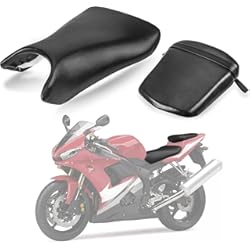 Delantero Asiento Cojín Asiento del Pasajero Trasero Pillion Cushion para Yamaha YZF R6 2003-2005