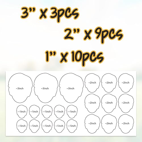 Vista 12 de MC MOTOPARTS Upload Kids Child Infant Baby Girl Boy Face Head Photo Image Icon - Calcomanías de vinilo personalizadas, hoja de 14 piezas troqueladas