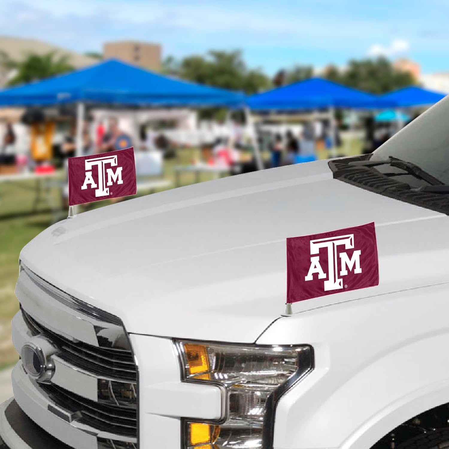 FANMATS 61931 Texas A&M Aggies Ambassador Car Flags - 2 Pack Mini Auto Flags, 4in X 6in, Perfect for Hood or Trunk