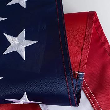 USA Flag Co. American Flag 4x6 foot | Heavy Duty Nylon, Embroidered Stars, Sewn Stripes, Brass Grommets