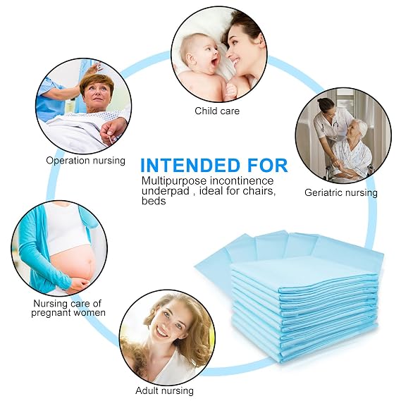 Baby Disposable Changing Pad, 20Pack Soft Waterproof Mat, Portable Diaper Changing Table & Mat, Leak-Proof Breathable Underpads Mattress Play Pad Sheet Protector(13'' 18'')