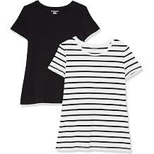 Amazon Essentials Women's Regular-Fit Short-Sleeve Crewneck T-Shirt, Multipacks