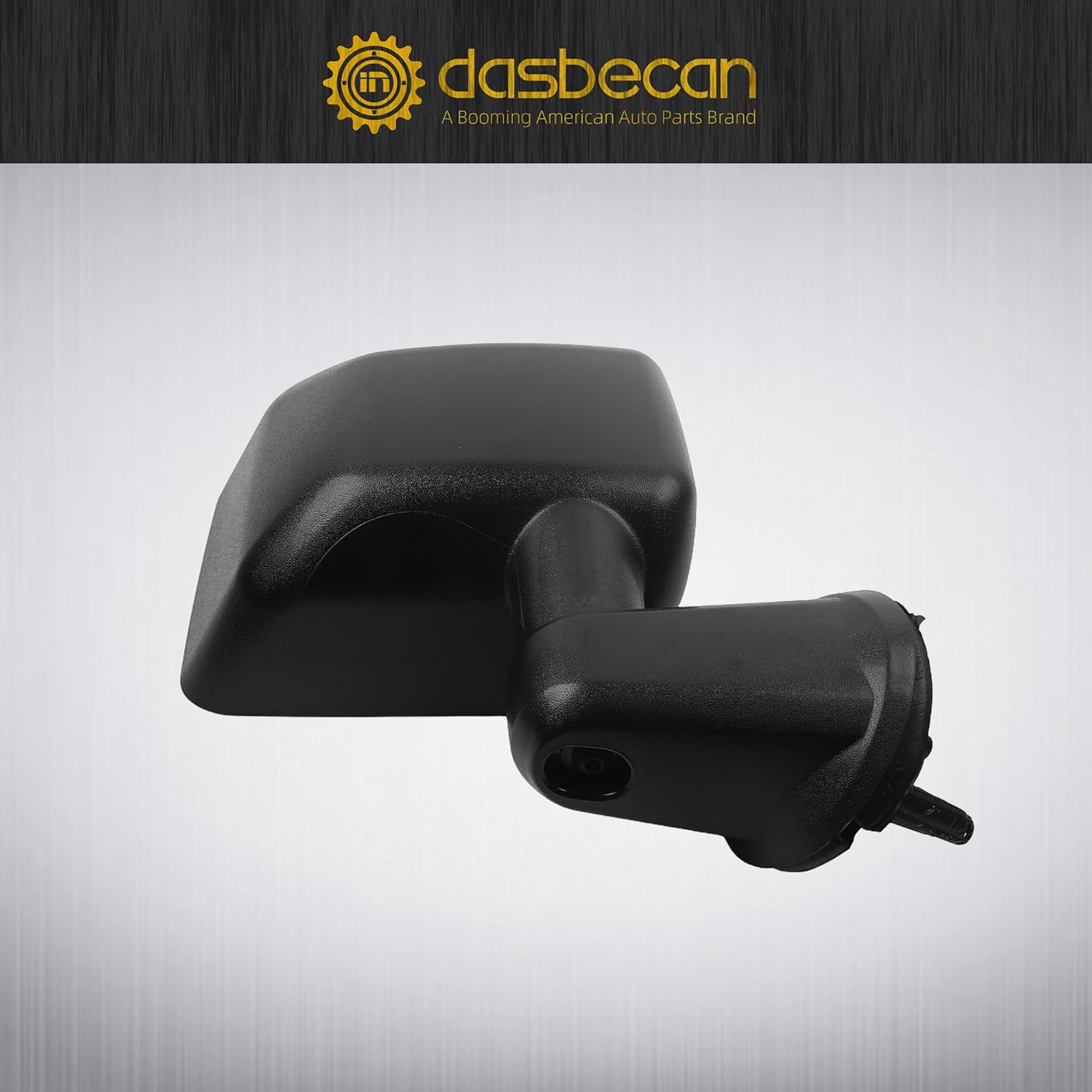 Dasbecan Right Passenger Side Mirror Compatible with 2007-2018 Jeep Wrangler JK Door Mirrors Manual Folding No-Disturtion Glass Replaces#CH1321271 68081250AA 55077966AB Textured Black Cover