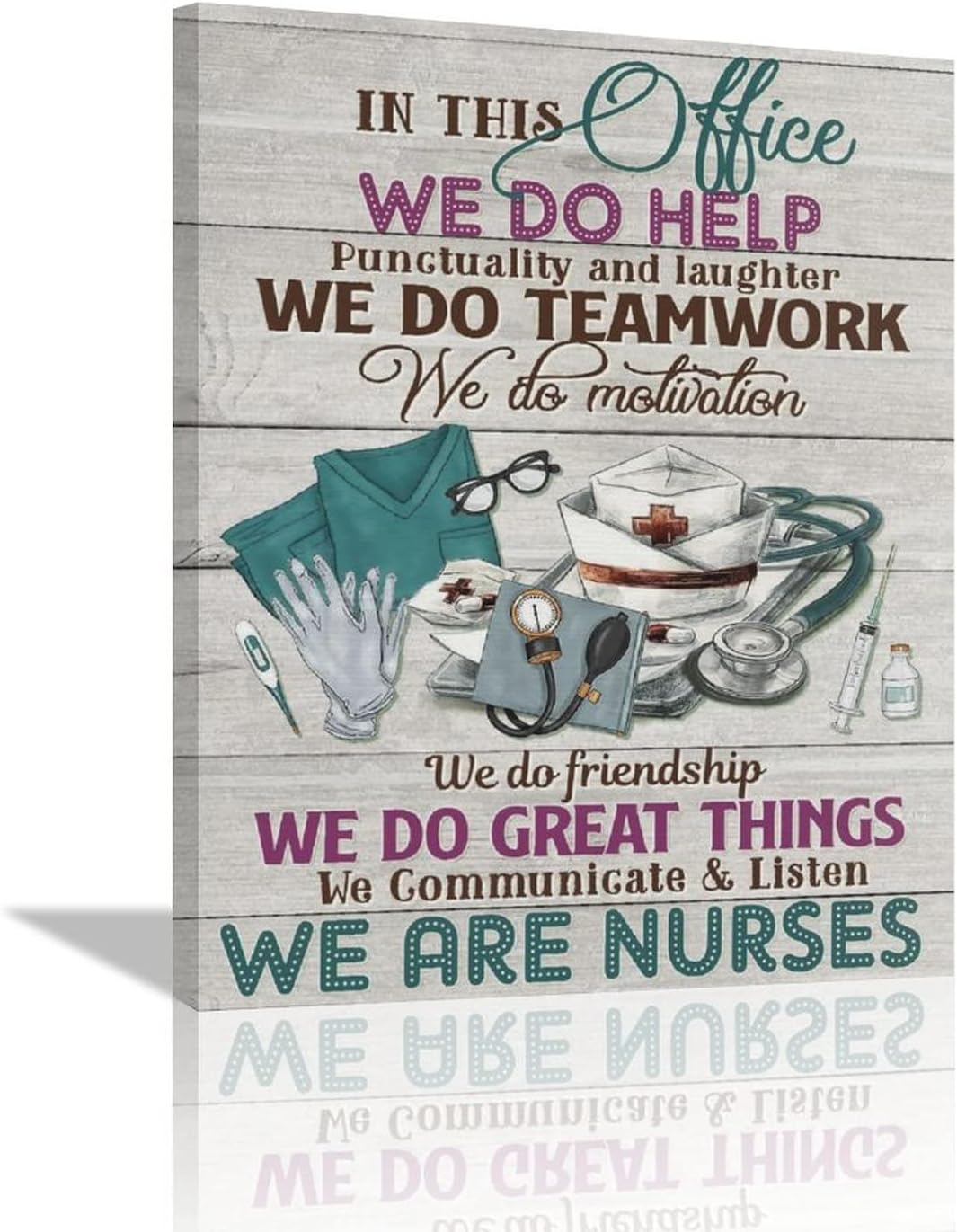 Nurse Office Wall Art Nurse Cap Pictures Wall Decor Inspirational Quotes Nurses Gift