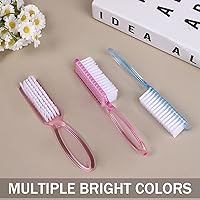 Vista 11 de Cepillo de uñas con agarre de mango, cepillos de limpieza de uñas, herramienta de limpieza de pedicura, cepillo de uñas de los pies, kit