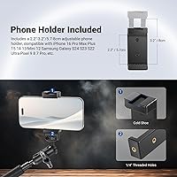 Vista 8 de NEEWER Brazo Mágico de 22" con Abrazadera de Escritorio, Montura de Cámara Superior con Brazo Articulado de Micrófono Boom 1/4" 3/8" Hilos