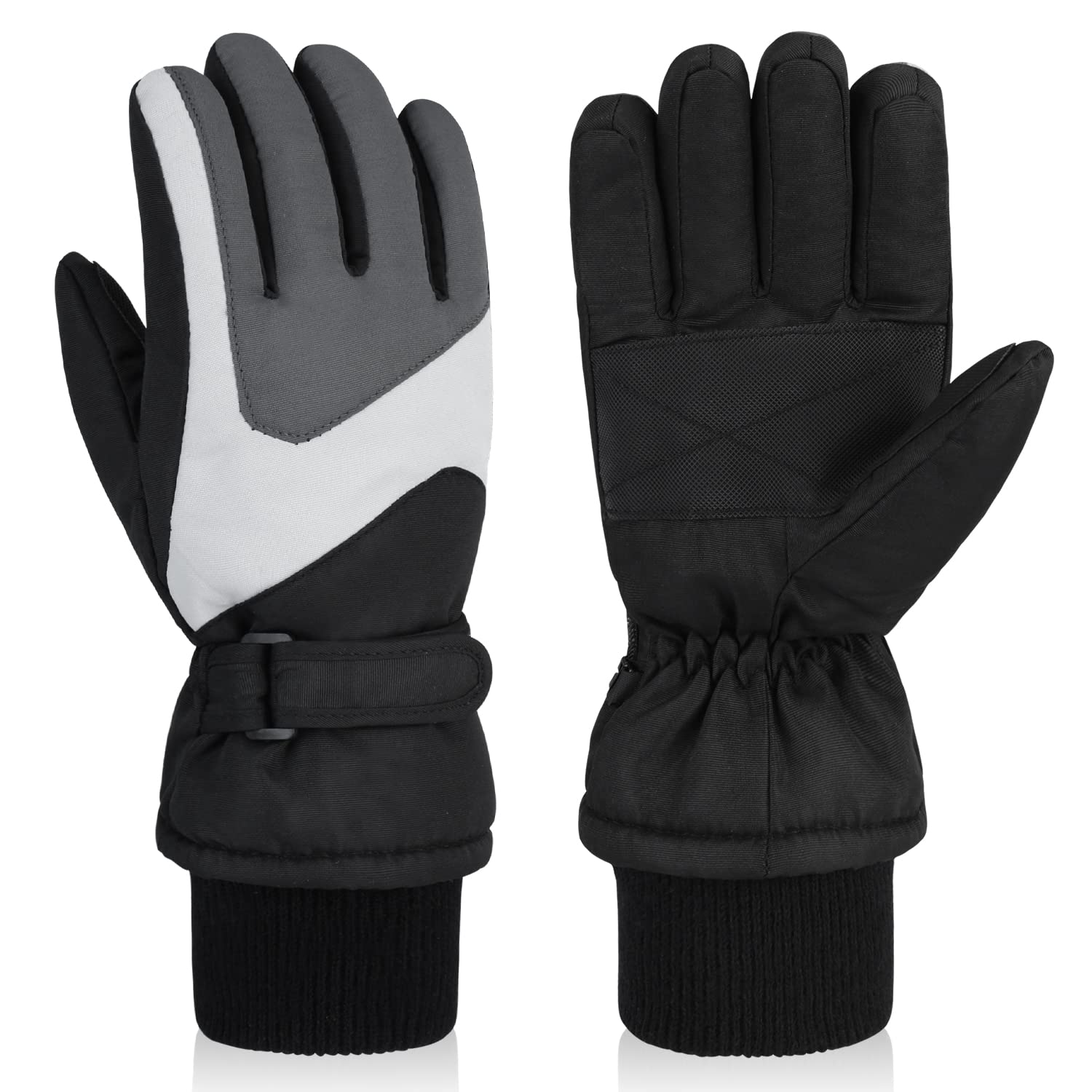DARCHEN 3-12 Kids Snow Gloves Boys Winter Waterproof Ski Snowboarding Insulated Warm Windproof Cold Weather Sports Age Girls Years Olds