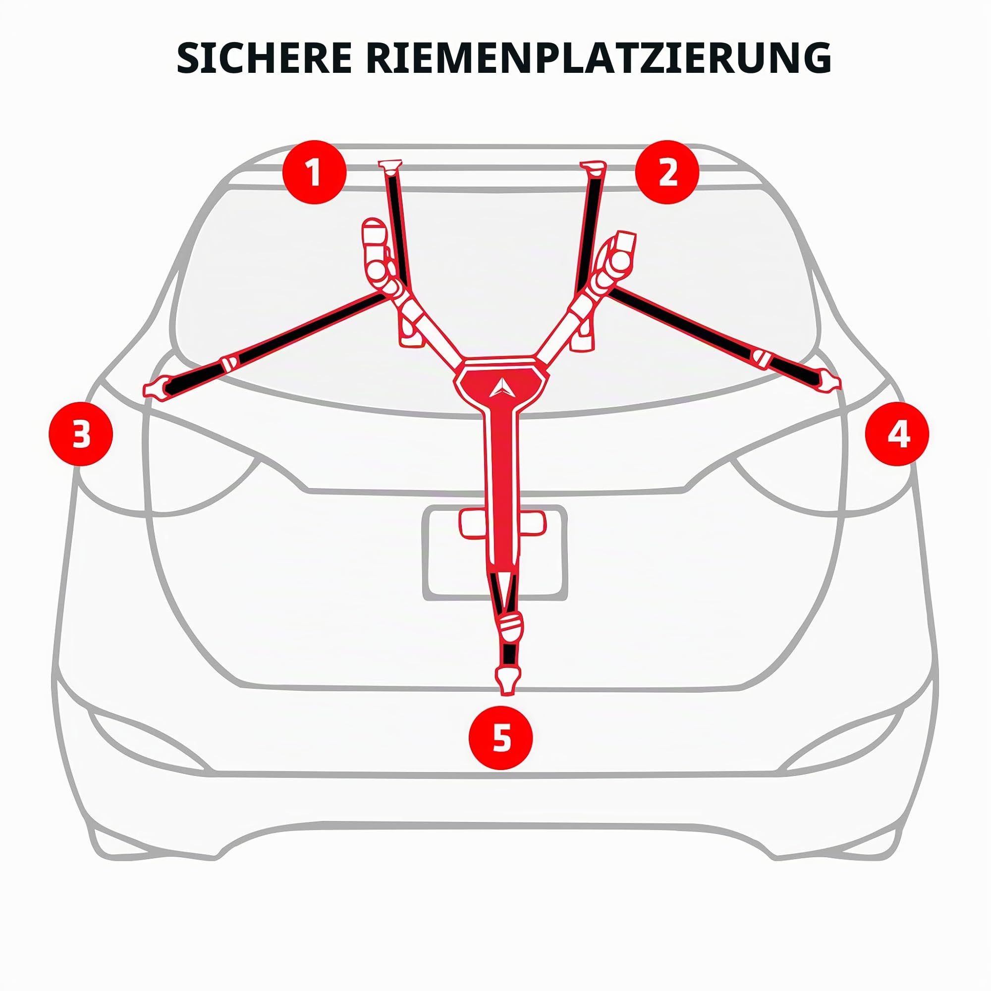 Allen Sports Ultra-kompakter, Faltbarer Fahrradträger für Kofferraum, für 2 Fahrrad, Modell MT2-B, Graue Pulverbeschichtung