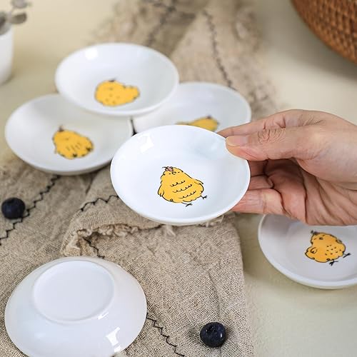 Miniatura 3 de Lindos platos de condimentos de animales de dibujos animados, platos de salsa, cuencos de sushi, platos de aperitivos para gatos pequeños, plato