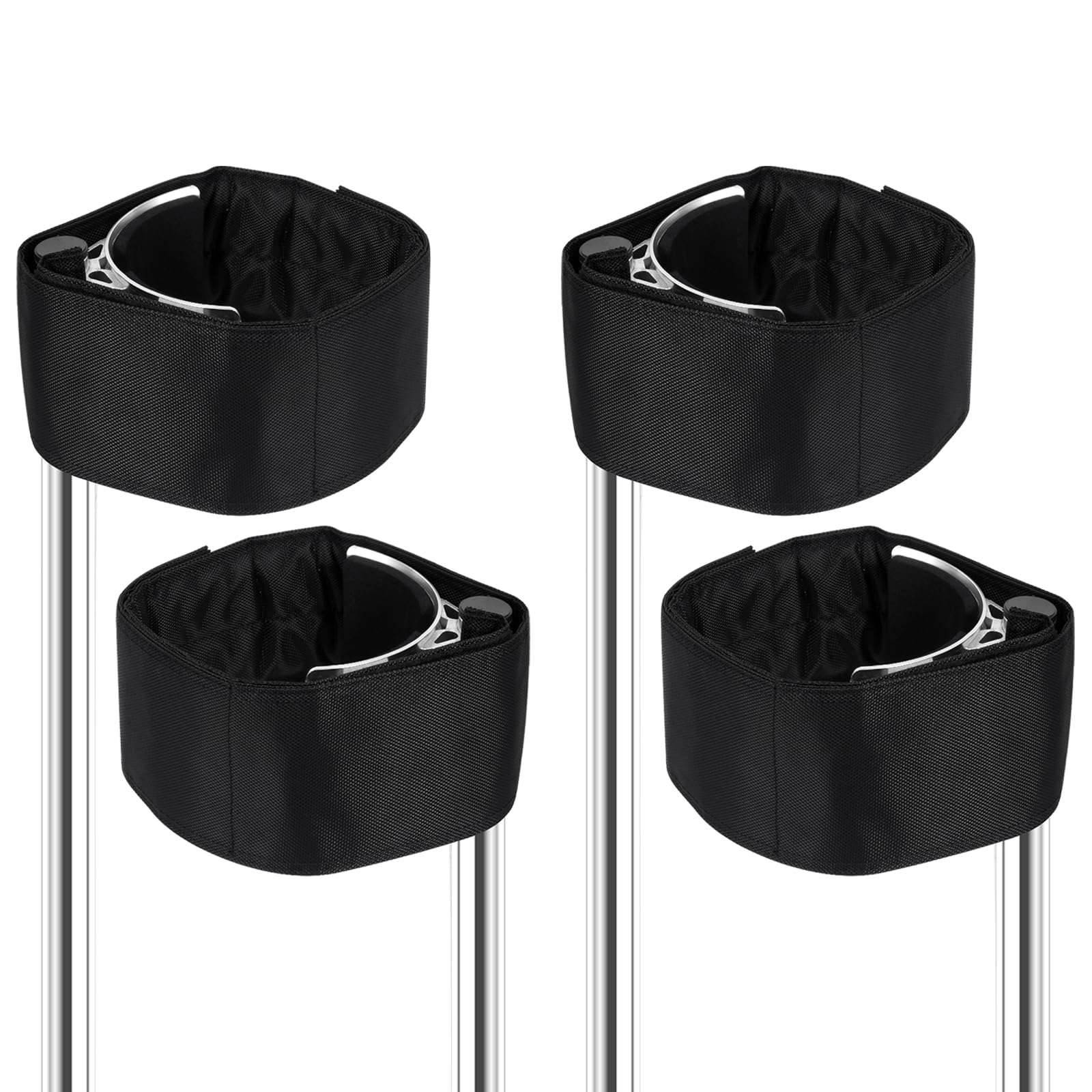Buhobha Drywall Stilt Straps (2 Pair) - Heavy Duty Leg Straps with Cushioned Foam Comfort, Adjustable Hook & Loop Fastener for Reliable Fit, Compatible with Various Brands of Stilts