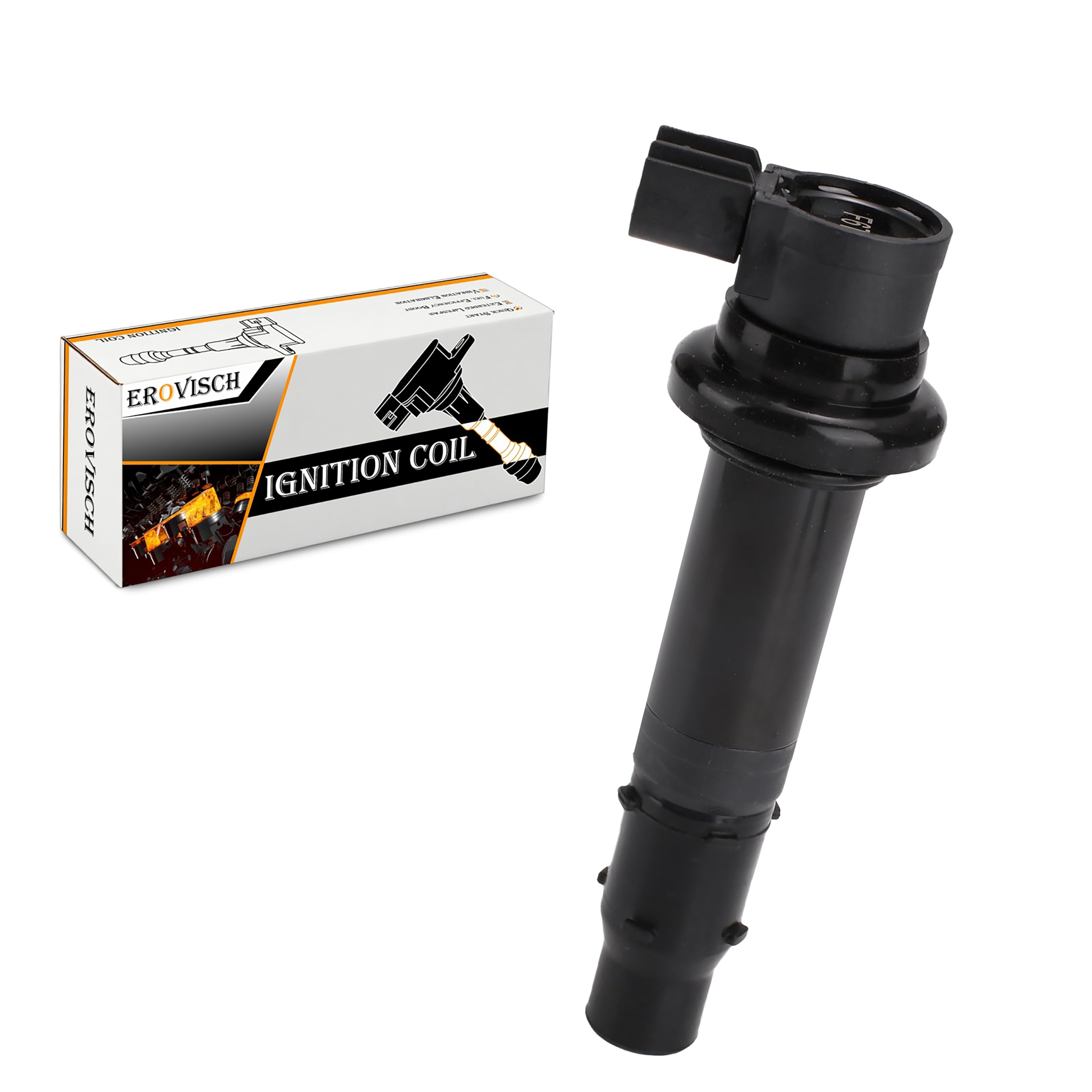 F6T558 OEM Ignition Coil - Compatible with Yamaha 2003-2007 R6 2006-2009 R6S 2002-2006 YZF-R1 2006-2014 FZ1 2009-2016 Vmax 1700 2015 FZS1 - Replaces # 2C0-82310-00-00 39P-82310-10-00 5PW-82310-00-00