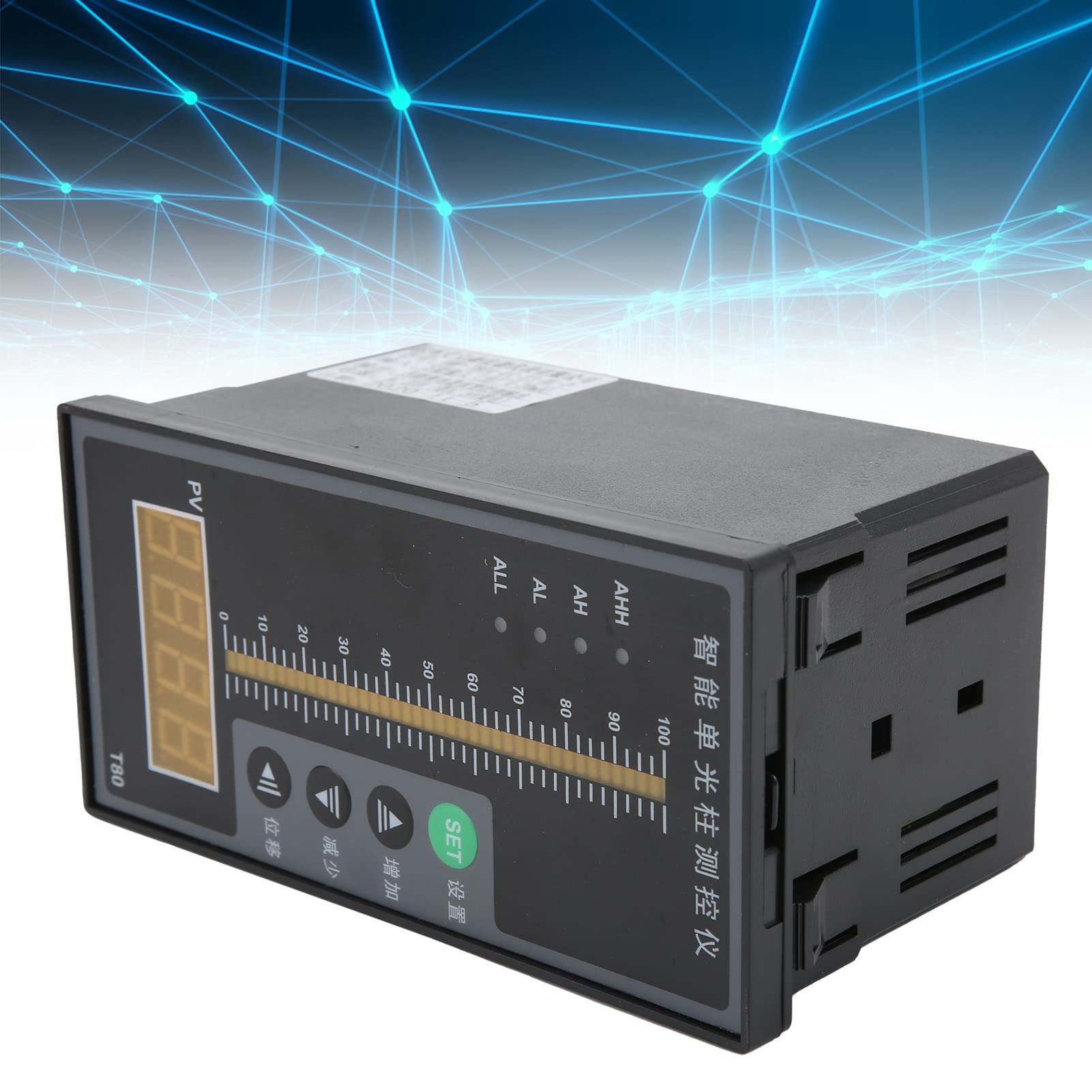 Hyuduo Liquid Level Controller HWP-T804-01-23-HL-P, Intelligent Drop-In Level Indicator with 4-20mA Sensor for Portable Level Measurement Devices