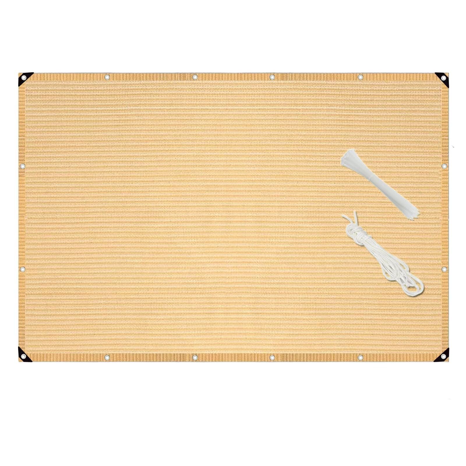 Voile d'ombrage extérieur 3x10m protection UV avec cordes de fixation terrasse