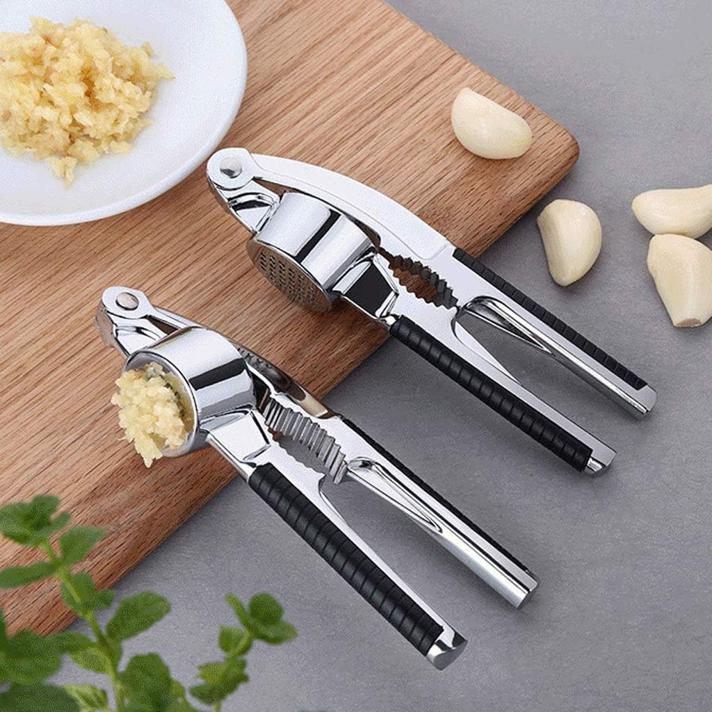 Stainless Steel Kitchen Squeeze Tool Alloy Crusher Garlic Presses Grinding Hand