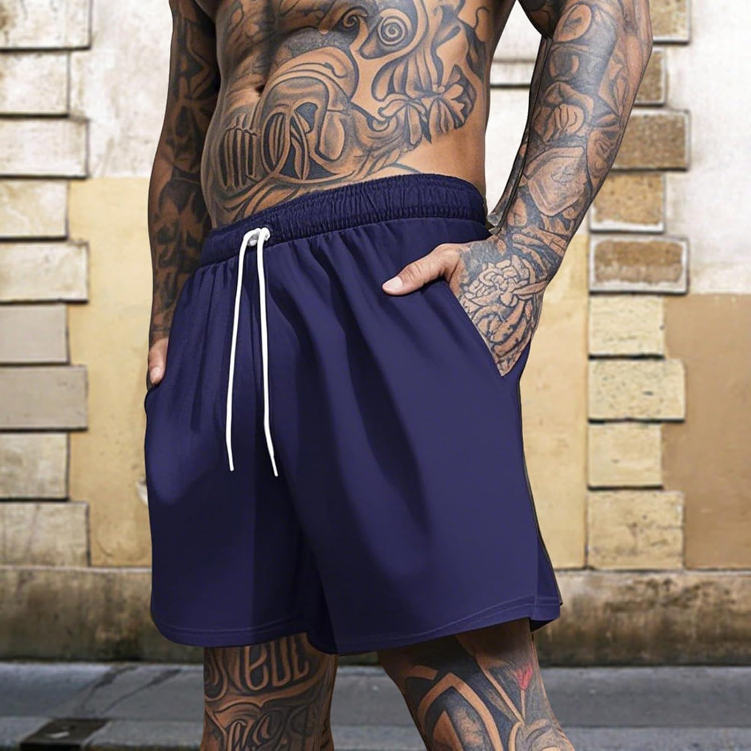 Mens Running Shorts Casual Lightweight Mens Athletic Mesh Shorts for Men Workout Active Exercise