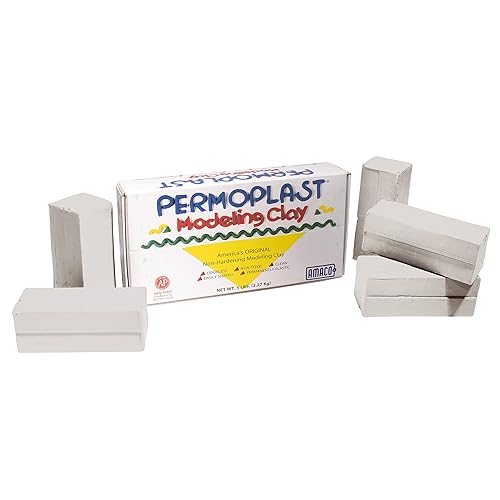 AMACO - Arcilla de modelado Permoplast, crema, 5 libras