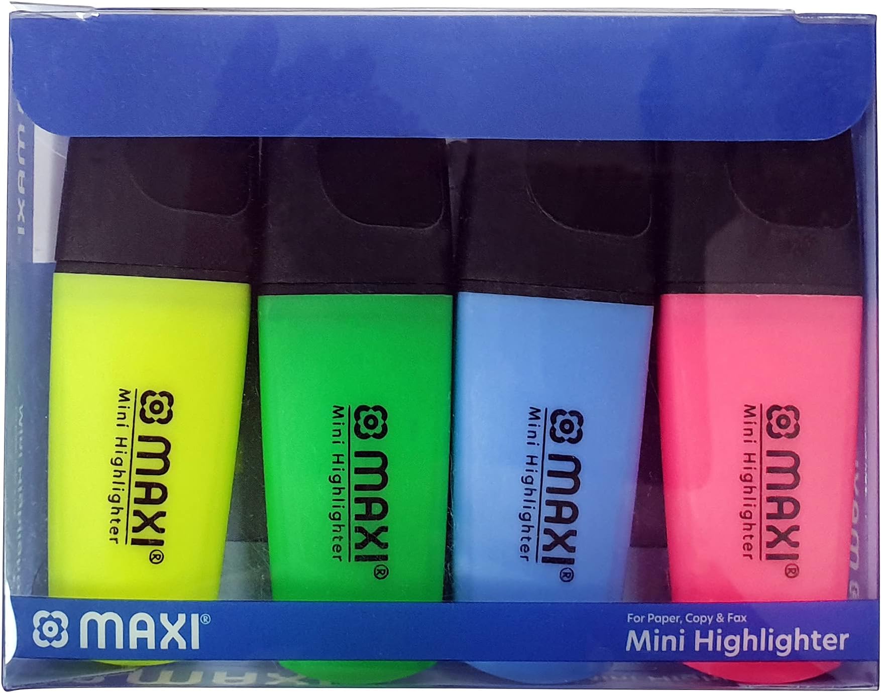 MAXI SUPER-FLUO MINI HIGHLIGHTER WALLET OF 4