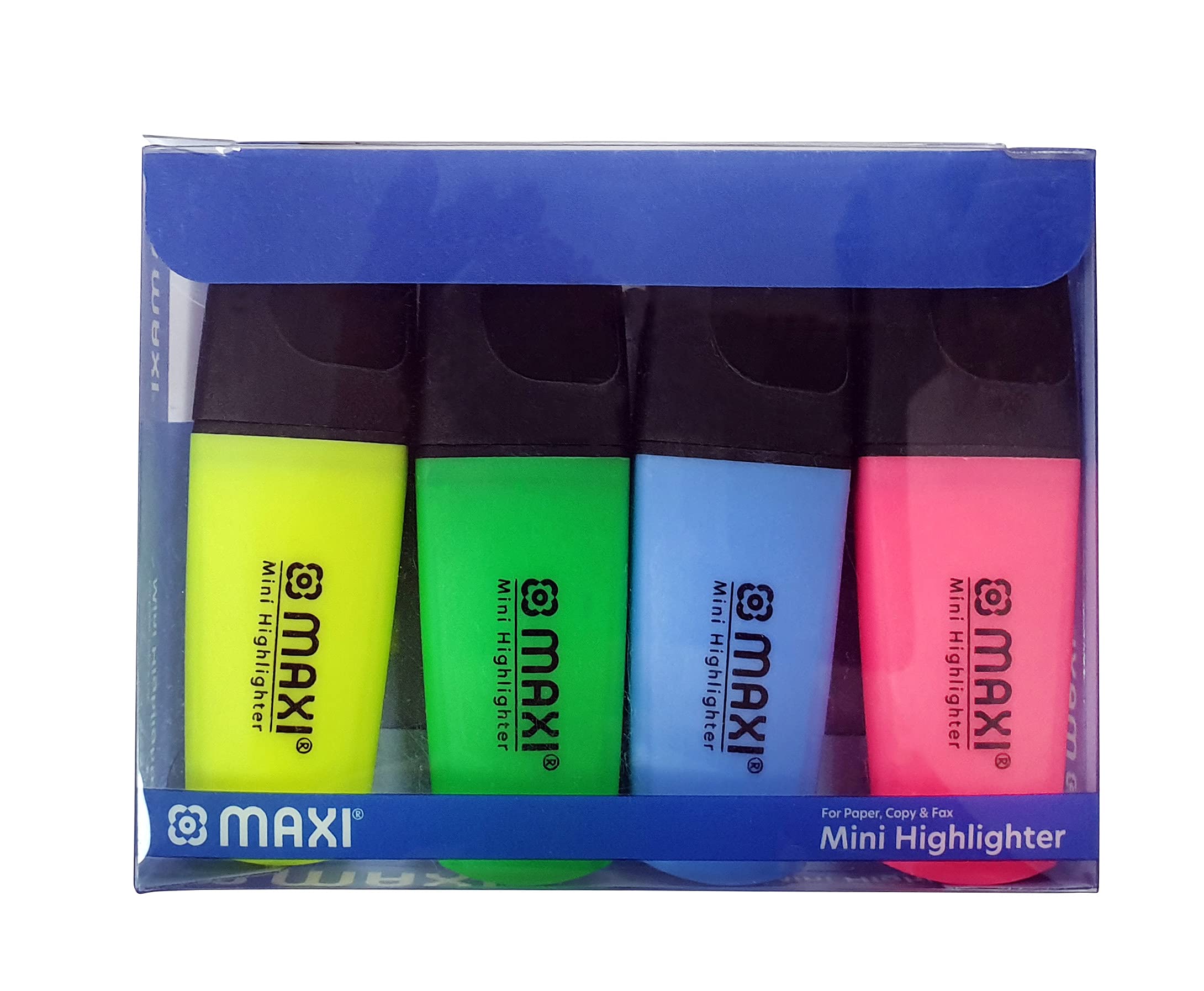 SUPER-FLUO MINI HIGHLIGHTER WALLET OF 4