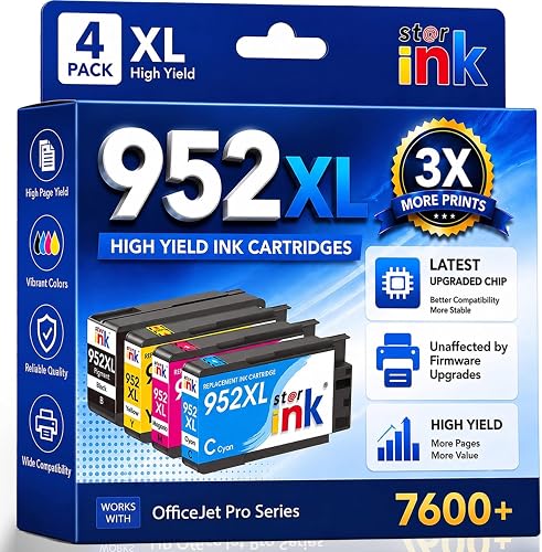 952 952XL Ink Cartridges Combo Pack for HP OfficeJet Pro 8710 7740 8720