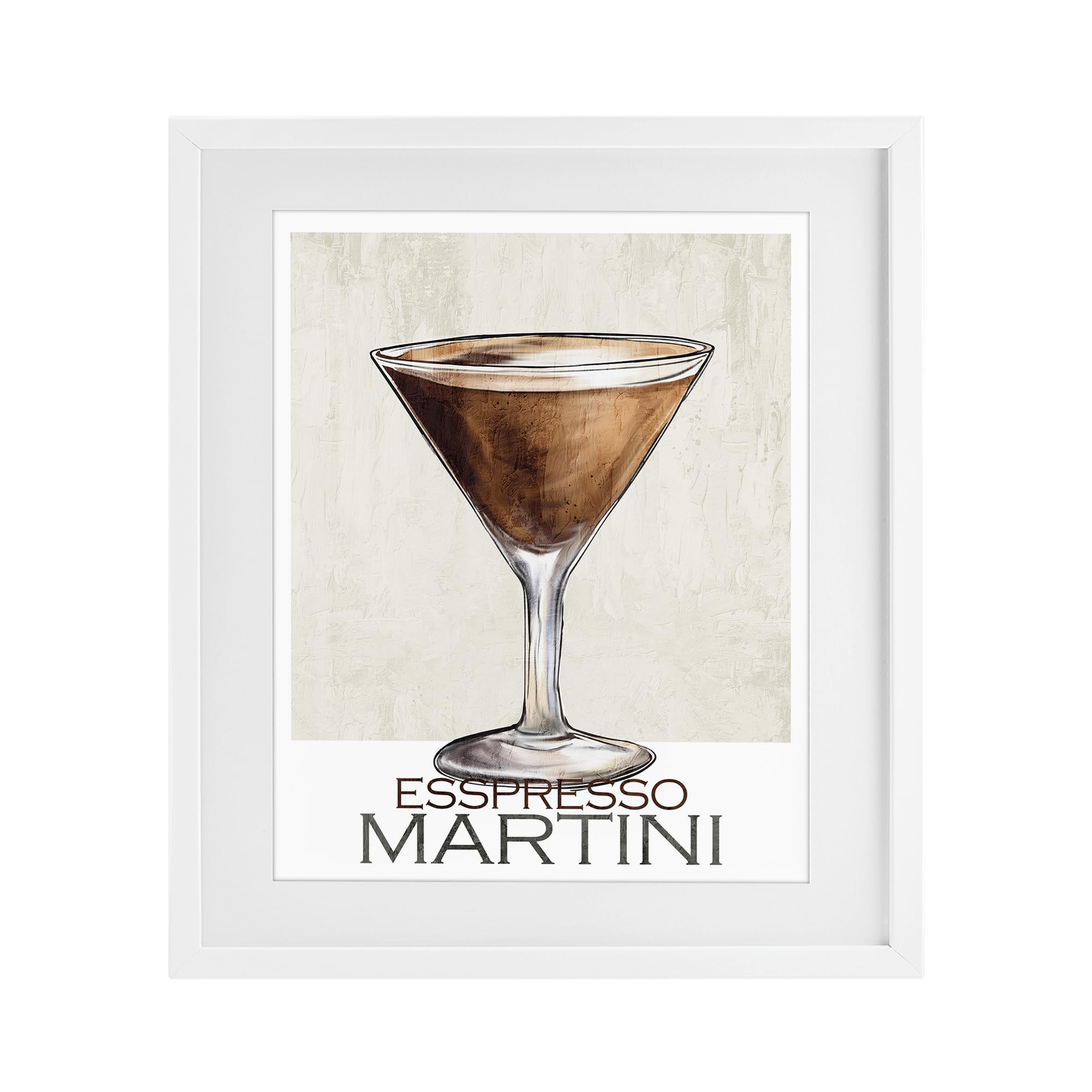 'Sophisticated Espresso Martini'| Framed Print Under Glass