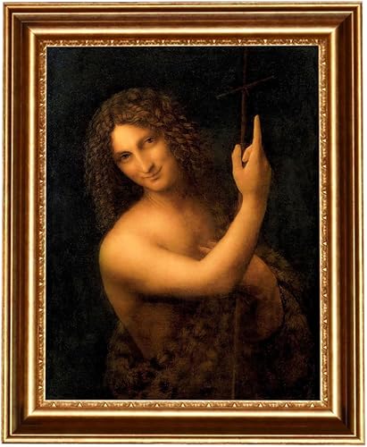 Miniatura 6 de ELITEART - Salvator Mundi por Leonardo Da Vinci Reproducción de pintura al óleo Giclée Wall Art Impresiones en lienzo tamaño enmarcado: 34 x 25