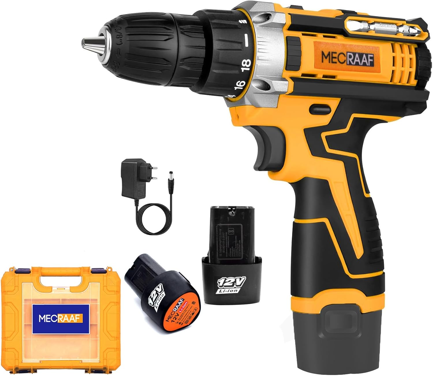 MECRAAF® 12V Cordless Screwdriver and Drill Machine - Compact ...