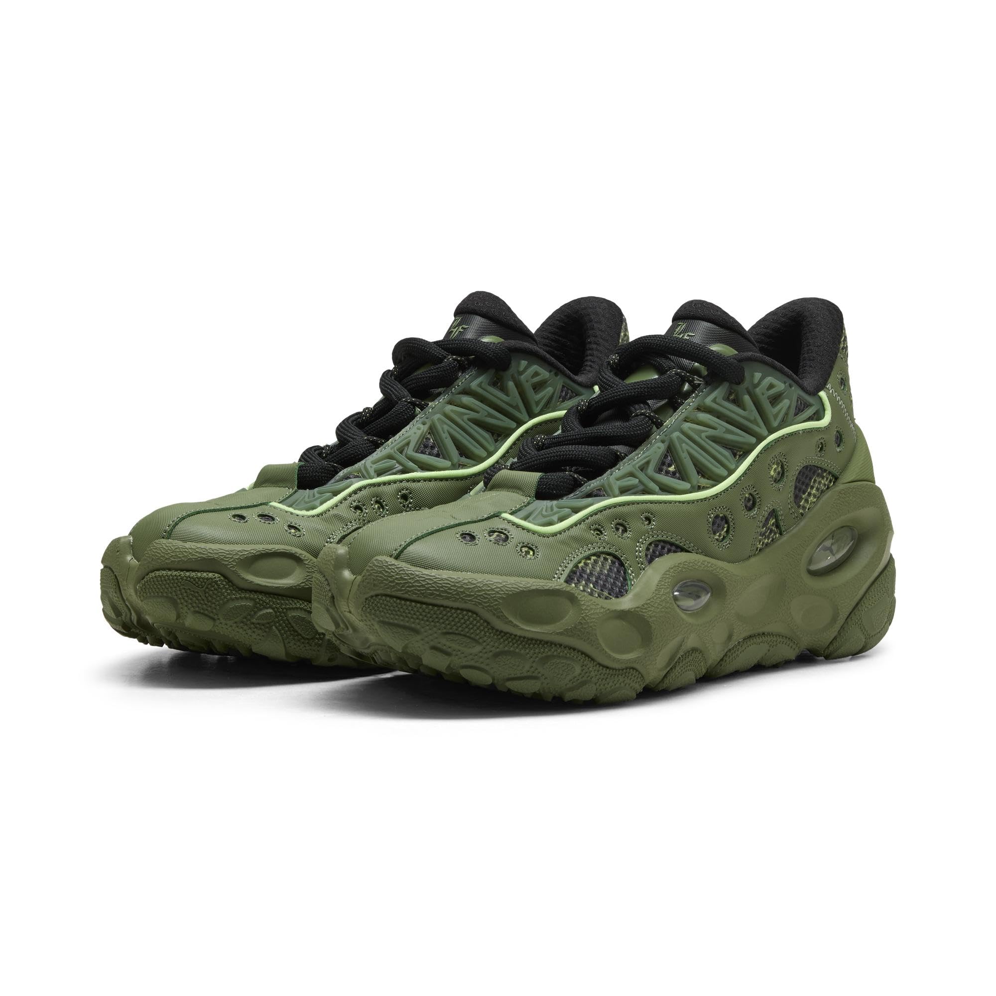 puma | La Francé RNR Camo Basketball Shoes | Avocado Green-Fizzy Light | 6UK-picture-14