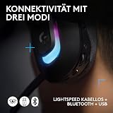 Logitech G G522 LIGHTSPEED casque gaming sans fil, LIGHTSYNC RVB, micro bande passante complète et audio synchronisé avancé, triple connectivité - LIGHTSPEED, Bluetooth, USB-A vers USB-C pour PC -Noir - 5