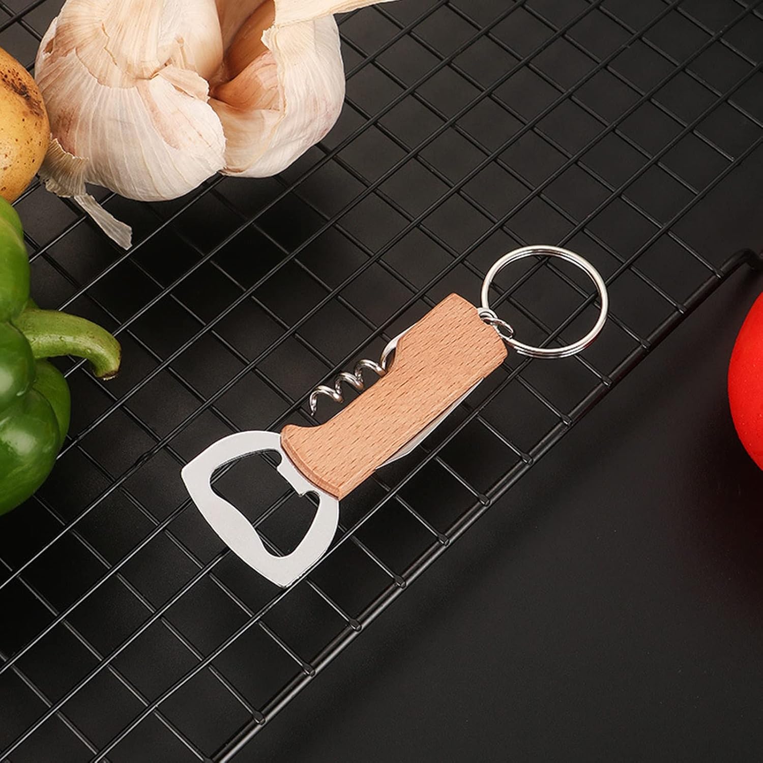 Bottle Opener Waiters Corkscrew, Wine Bottle Opener, Wine Key, Multi-Functional All-in-1（3 And1 Multi）