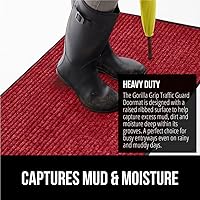Vista 83 de Gorilla Grip - Tapete afelpado original de goma con perfil bajo, resistente, duradero, impermeable y fácil de limpiar para interior y exterior