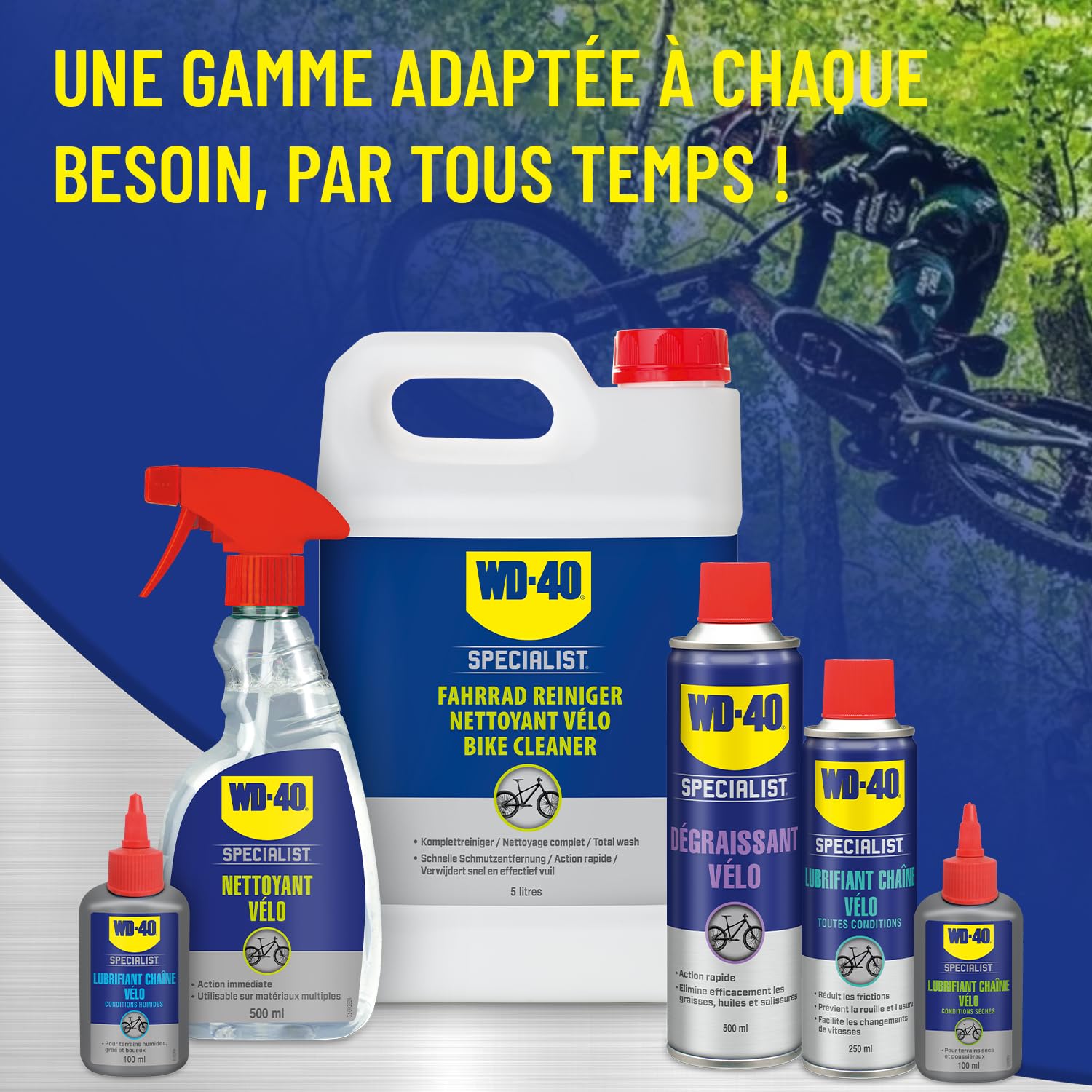 WD-40 SPECIALIST Nettoyant Vélo Bidon 5L