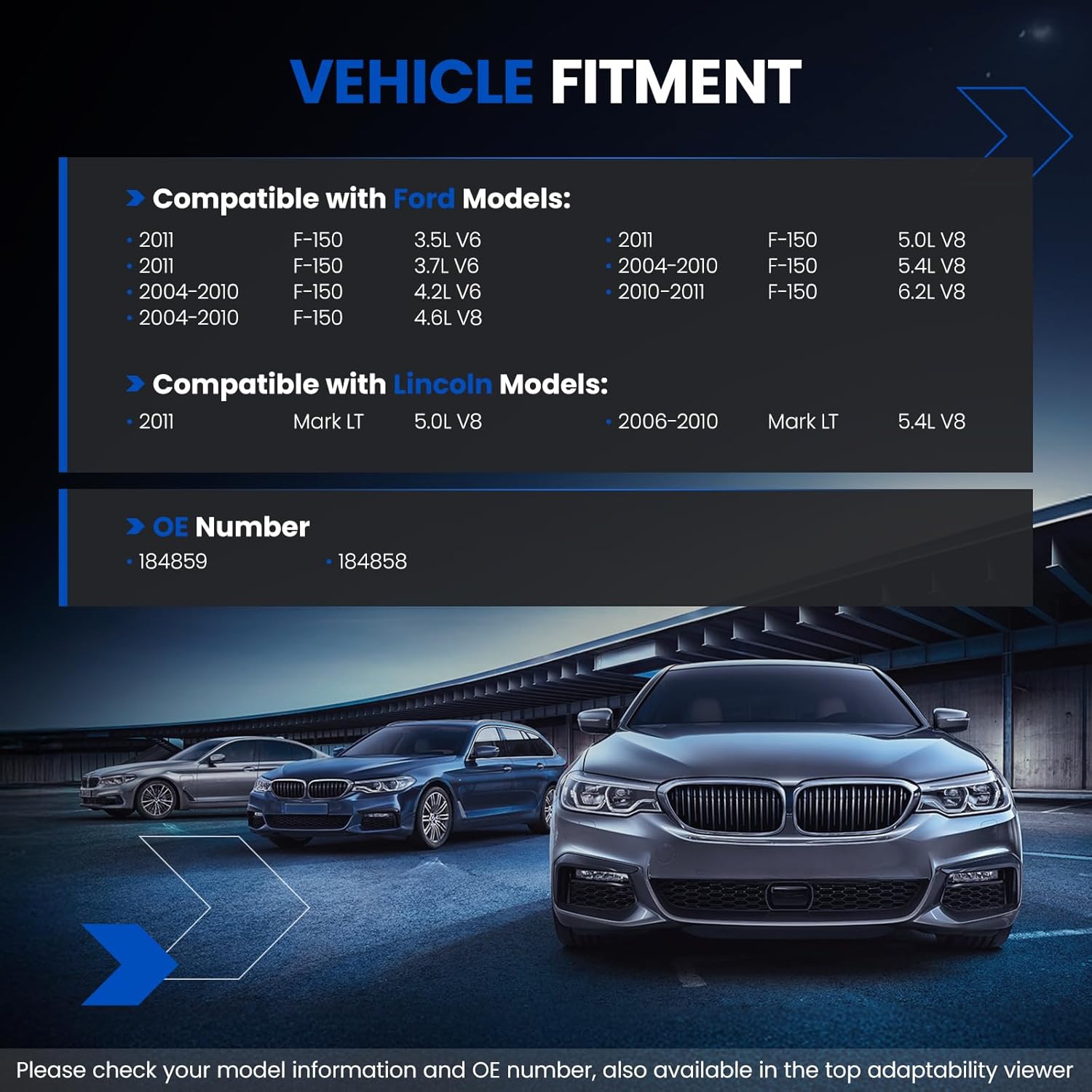 Rear Brake Caliper Assembly Replaces for 184859 184858, Compatible with Ford F-150 2004-2011, Compatible with Lincoln Mark LT 2006-2011
