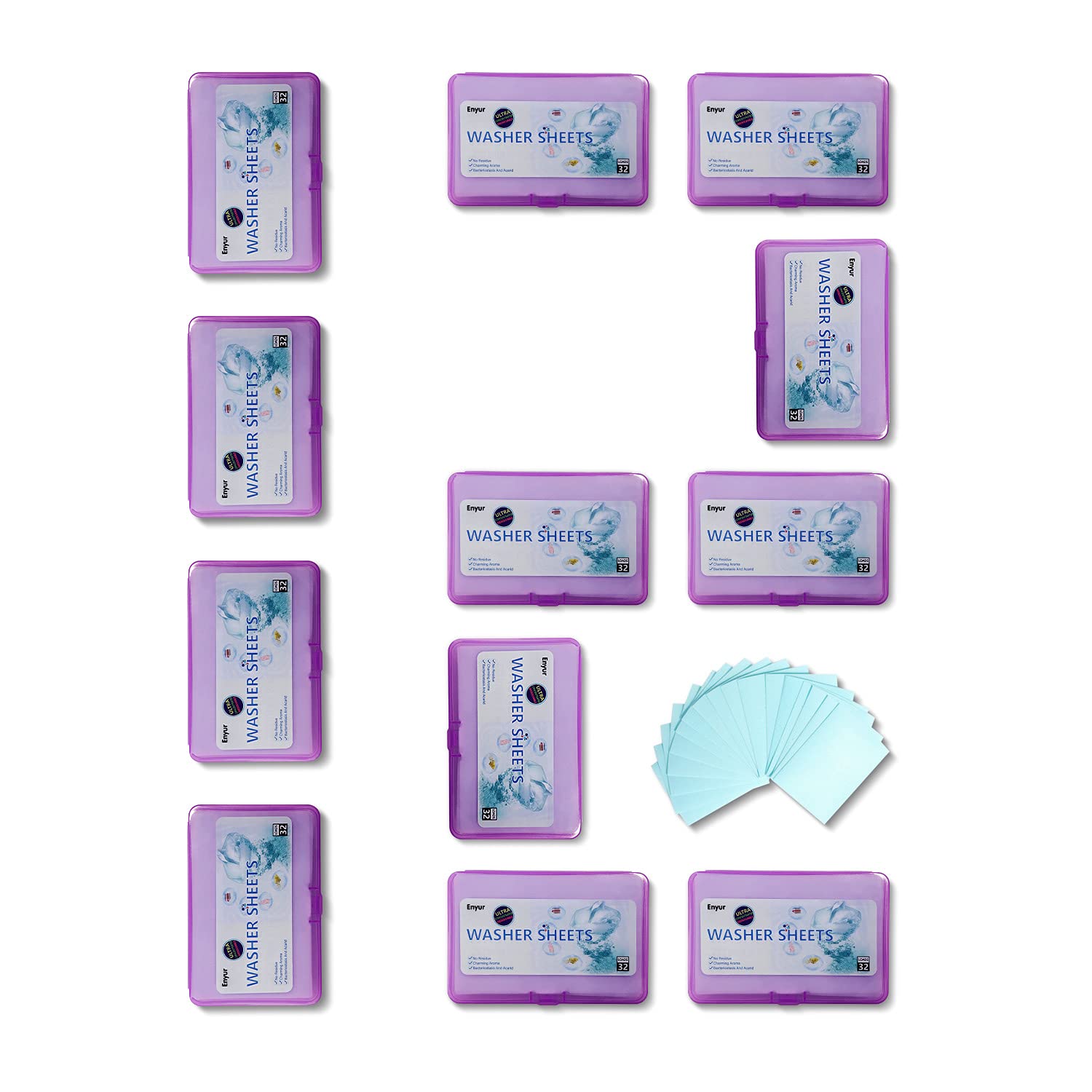 Buy Enyur Travel Detergent, Detergent Sheets, Laundry Pods, Laundry