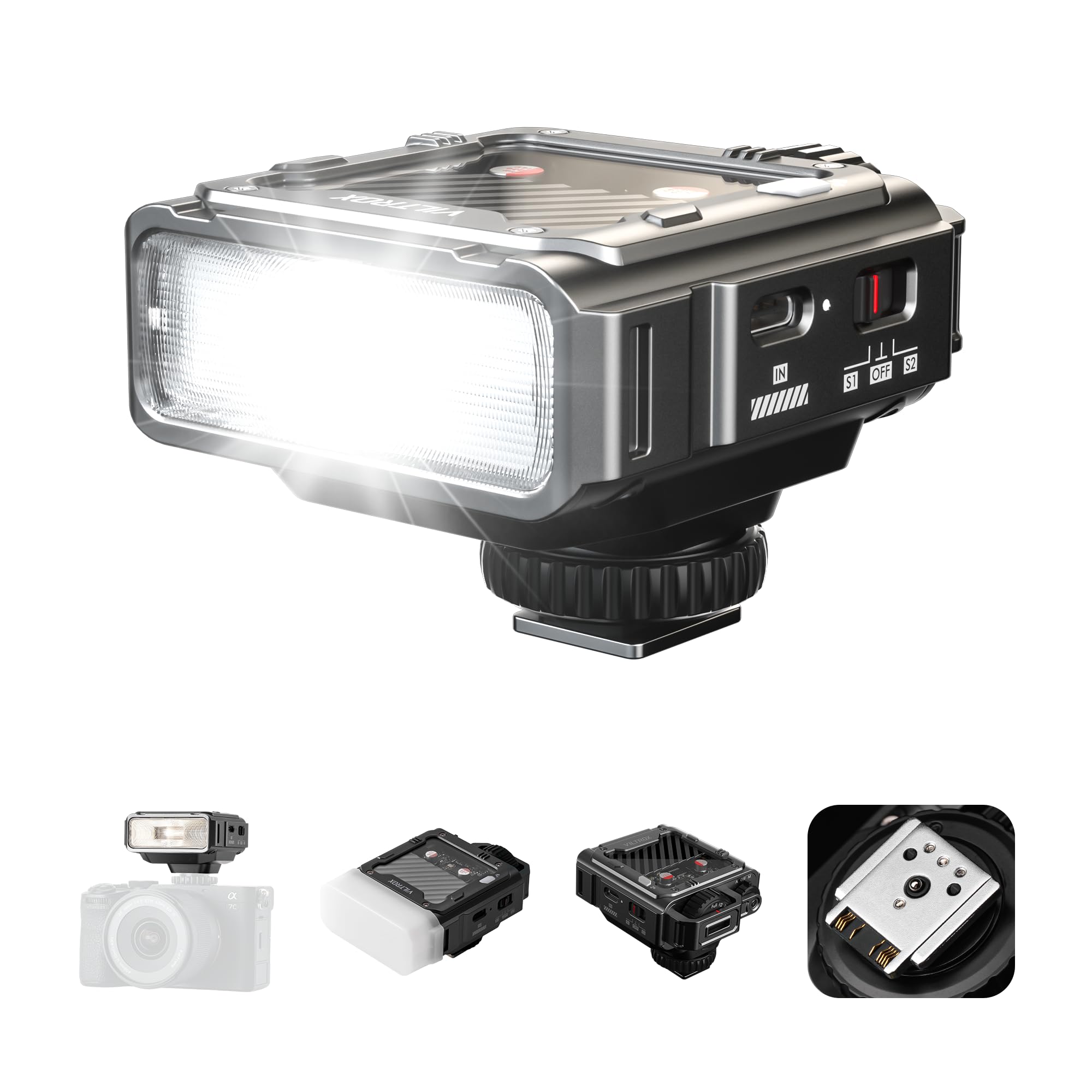 VILTROX Spark Z3 26Ws TTL Mini Speedlite Blitzschuh Kamera Blitz für Sony