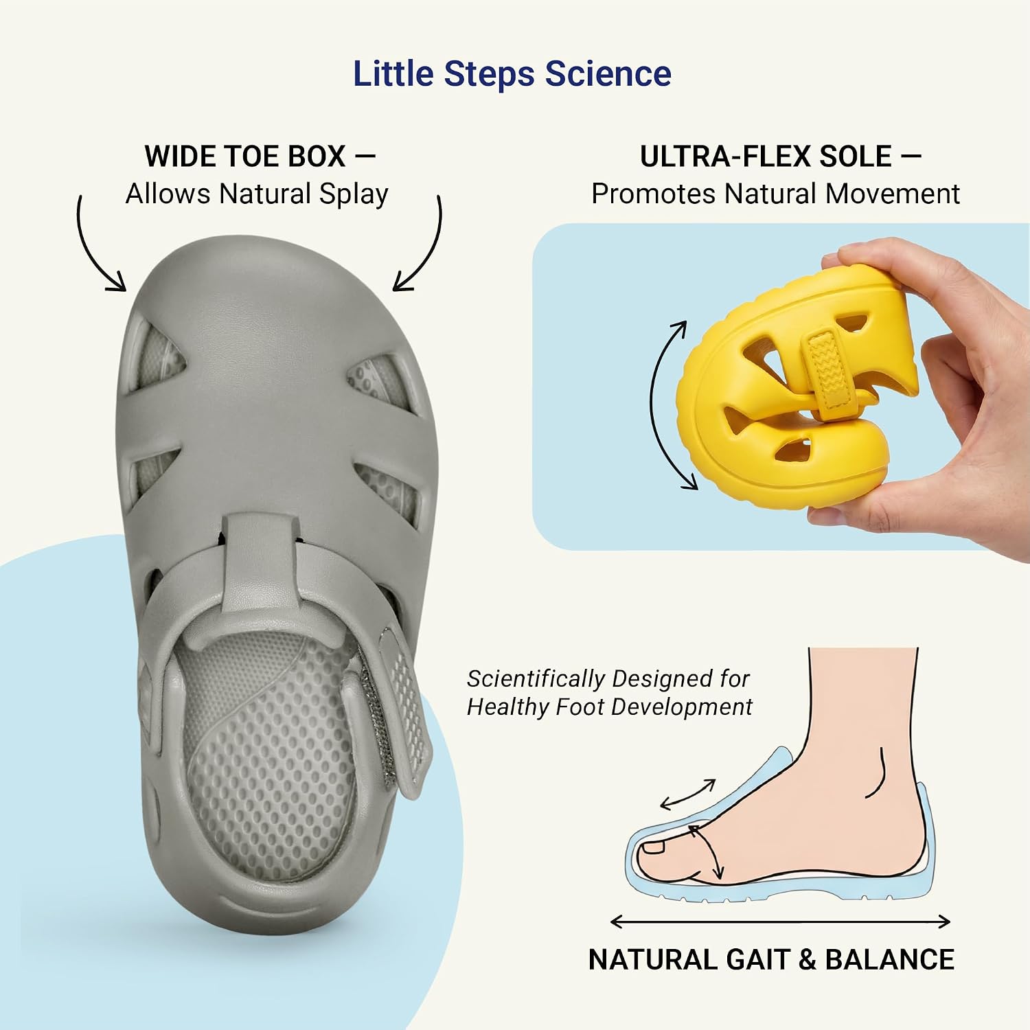 planone Toddler Fisherman Sandals for Boys Girls Closed Toe Water Shoes Adjustable Hook-and-Loop Lightweight Quick-Dry Flexible EVA Summer Sandals for Baby Toddler Kid