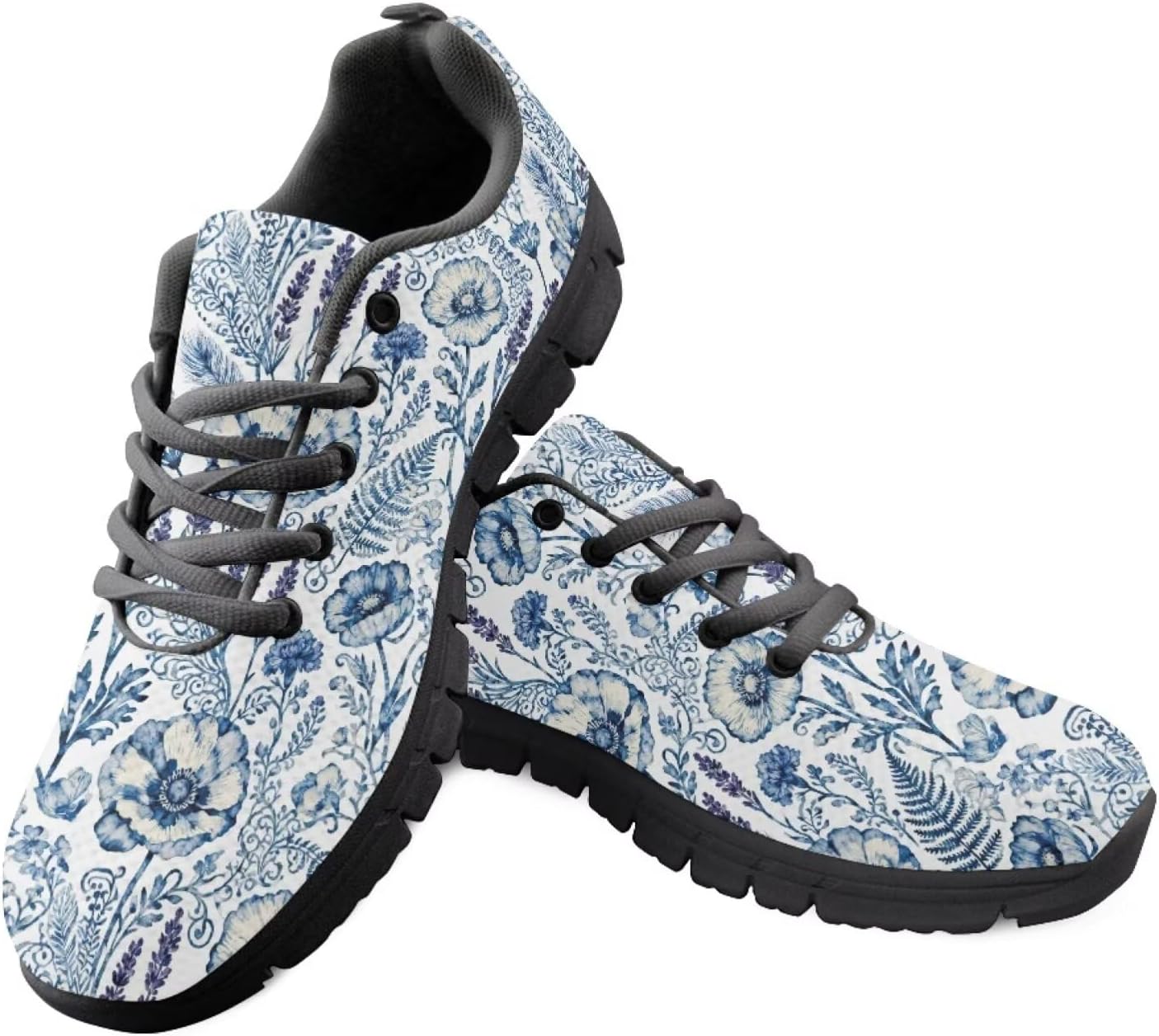 Funnydude Cute Print Running Shoes for Women Lightweight Breathable Mesh Sneakers for Workout Size 5-13.5