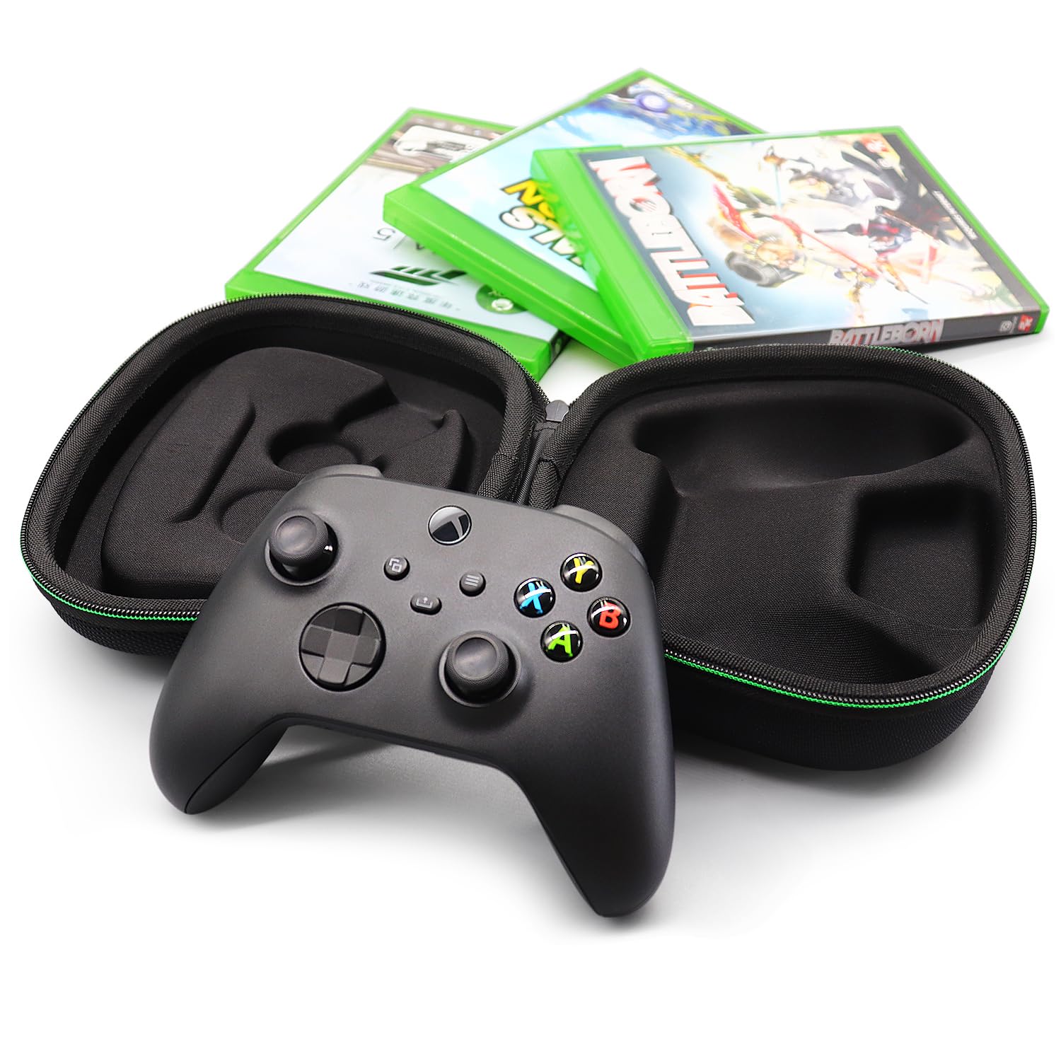 sisma Carry Case Compatible with Xbox Series X/S & Core Wireless Controller Hard Shell Home Safekeeping Travel Protective Cover Storage Case Carrying Bag Black - Image 8