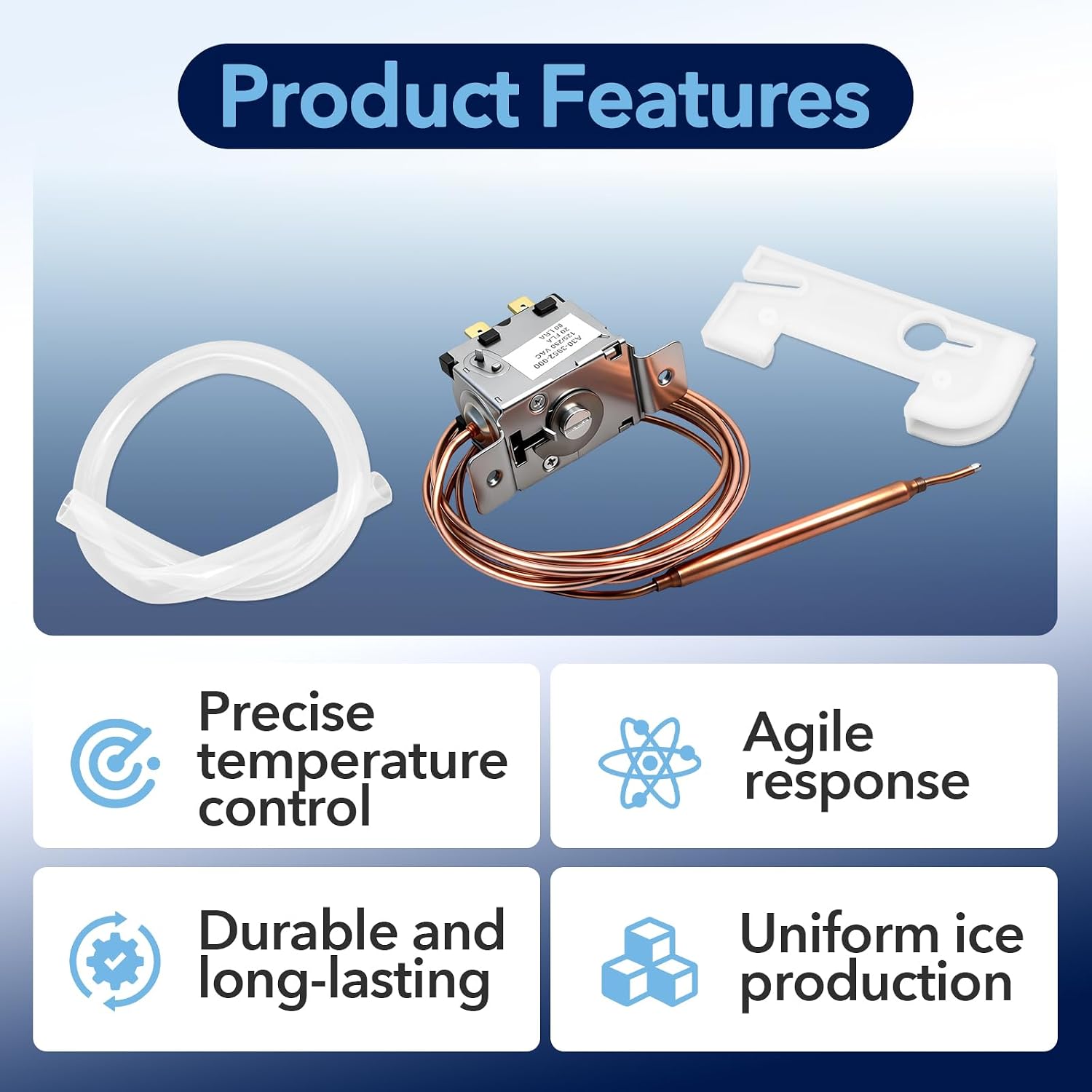 A30-3952-000 Ice Machine Bin Thermostat Kit Compatible with Hoshizaki Ice Machine, Replaces A30-3952-000, TB0031, 420465-01, 4A2879-01