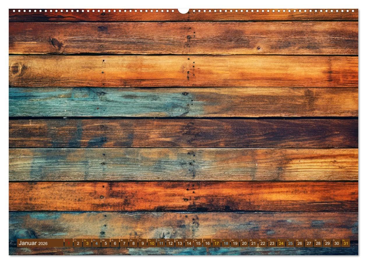 Faszination HOLZ - Strukturen (hochwertiger Premium Wandkalender 2026 DIN A2 quer), Kunstdruck in Hochglanz: Die Seele des Waldes in jedem Strich - ... Strukturen zum Leben erweckt (CALVENDO Natur)