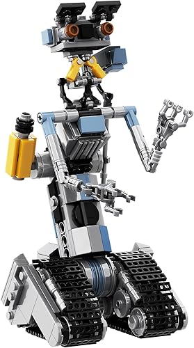 Miniatura 8 de Johnny 5 Robot Building Set de 370 piezas, cortocircuito abierto Johnny Five Robot Model Toys, compatible con Lego, juego de regalo educativo para
