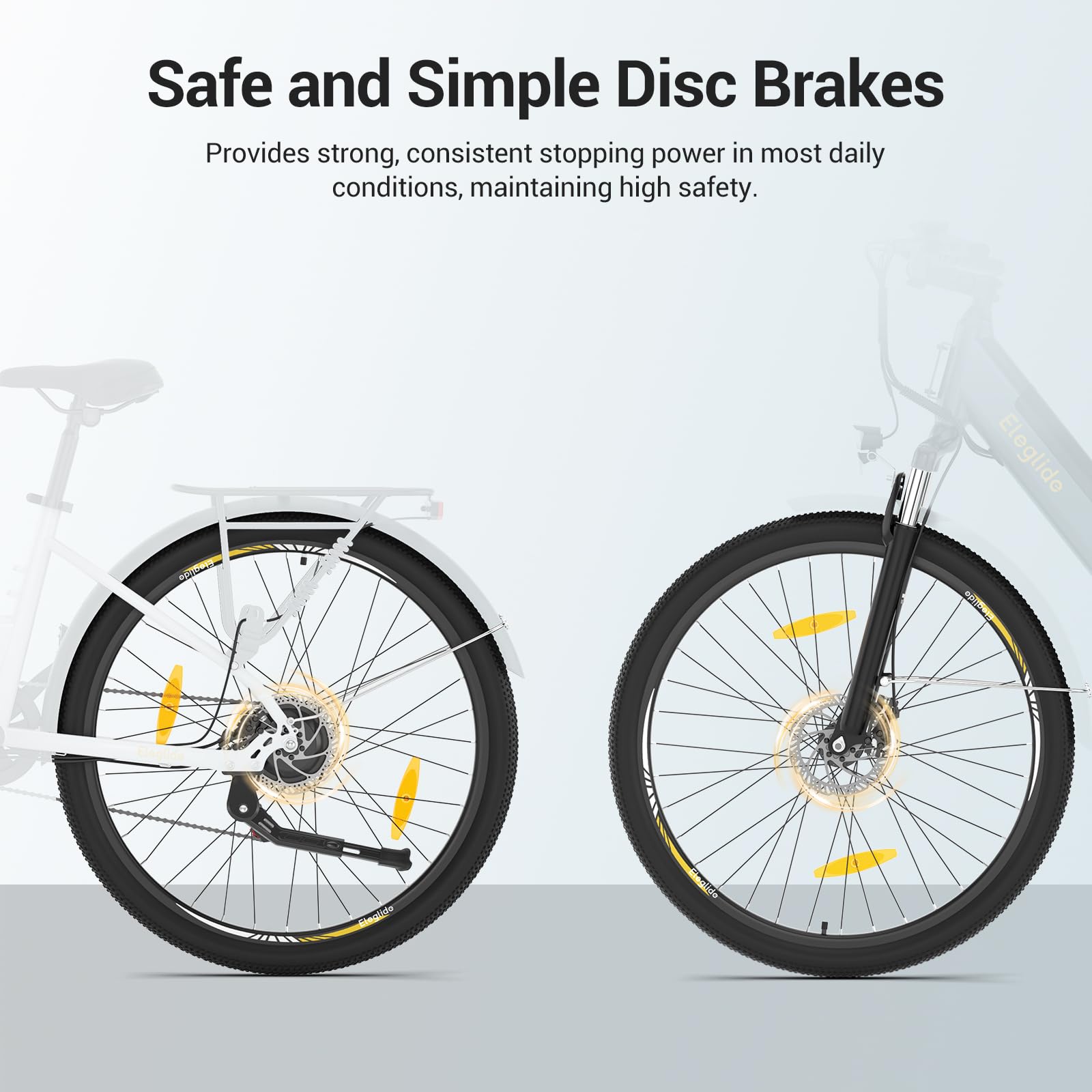 Eleglide Vélo électrique de Trekking T1 Step-Thru 27,5" Batterie Lithium 36V 13Ah 100km Moteur 250W 7 Vitesses Écran LCD