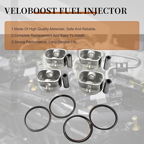 Miniatura 5 de 23410-2G000 Kit de anillo de pistón 4 piezas para motor G4KD 2.0L para Sonata ix35 para Kia Cerato Magentis Optima Sportage piezas del mercado de