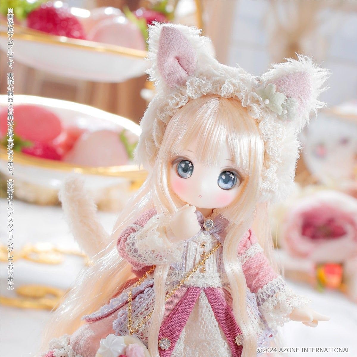 ○極○Primrose× SugarCups ショコラーラ Strawberry Milk Cat 
