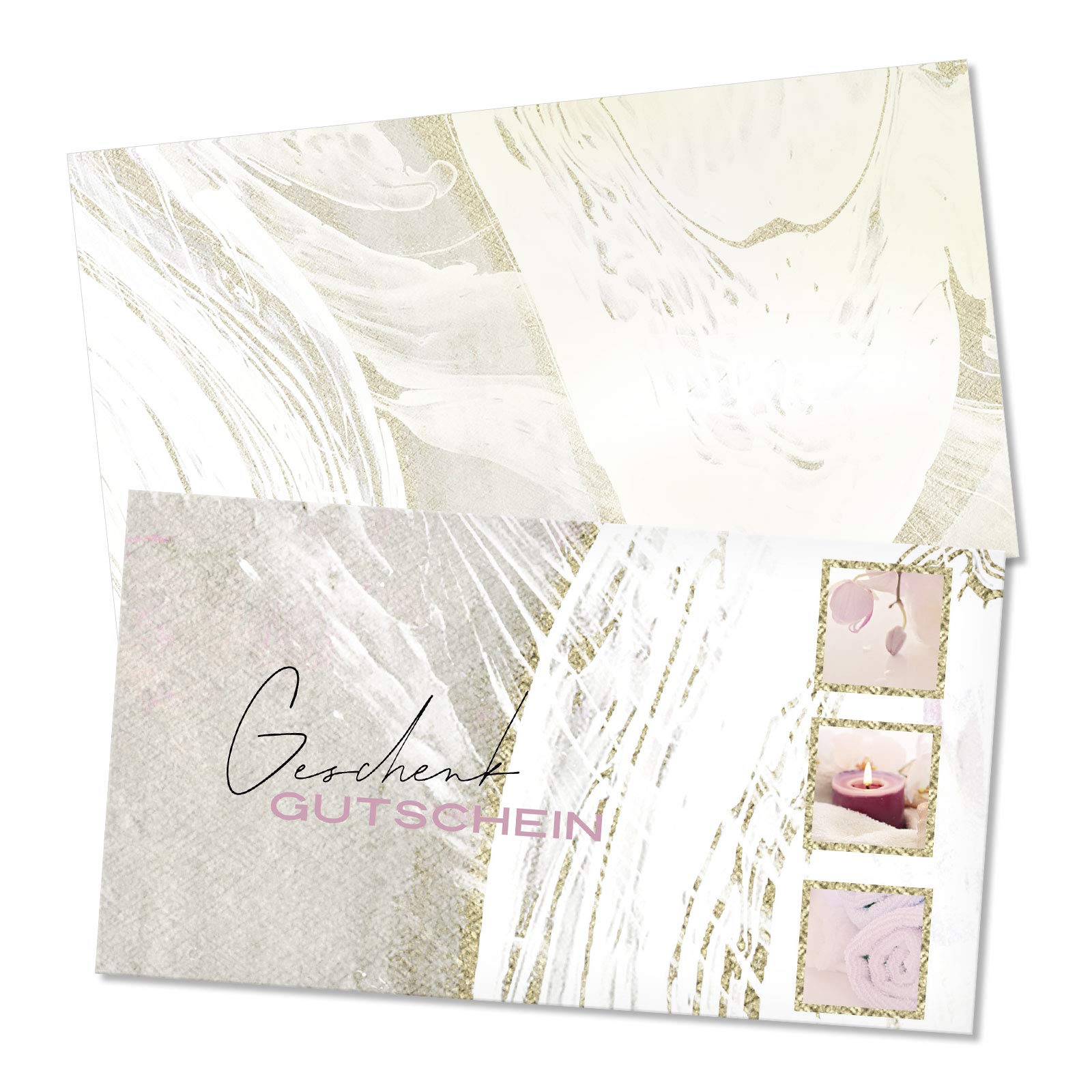 GESCHENKGUTSCHEINcom - 100 Geschenkgutscheine mit Kuvert für Kosmetik Kosmetikinstitute Wellness Beauty - Gutschein-Vordruck blanko KS1299-1-100